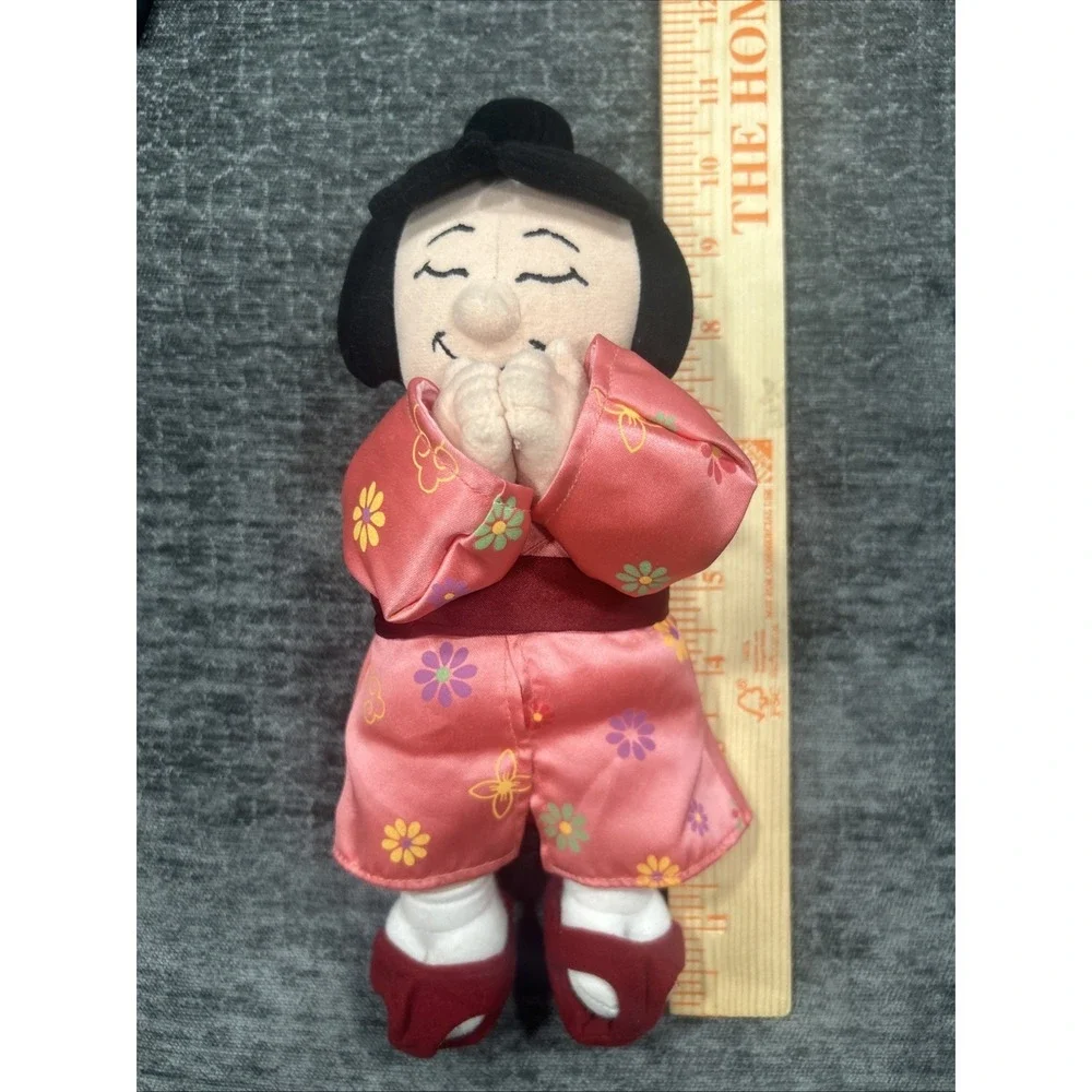 Disney Disneyland Plush It's a Small World Japan Japanese Girl Bean Bag Doll‎ 9